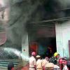 Three shops selling meat set ablaze in UP