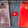 WATCH: Samsung Galaxy S8+ vs iPhone 7 Plus, which one survives the 25ft drop?