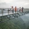 World’s longest skywalk in China, with glass bottom, 400 feet above gaping gorge