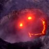 Video: Spectators left spellbound as volcano flashes mysterious smiling face