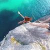 Video: Man refuses to help girlfriend, lets her fall off cliff