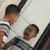 In video: Shocking moment boy's reflection moves faster than him