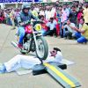 Rajahmundry: 24-year-old endures 100 bikes run over his stomach
