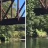 US: Video shows screaming boy hurled off a 27-foot tall bridge, falls into river