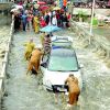 Heavy rain lash Hyderabad; MET department lets down again