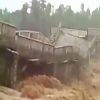 Dramatic video captures terrifying moment a bridge collapses in Himachal Pradesh