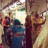 Women give impromptu dance performance on Delhi metro
