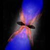 Black hole discovered fuelling star formation