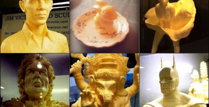 Delicious sculptures made out of butter are a visual treat