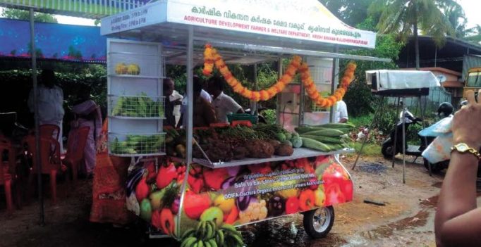 Organic mobile shop to sell fresh veggies in Kulasekharapuram