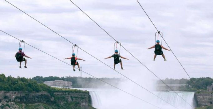 Now Niagra falls adds a zip line to give visitors an adrenaline rush