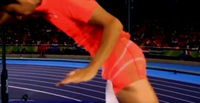 Video: Japanese pole vaulter’s penis literally gets in the way of his Olympic dream