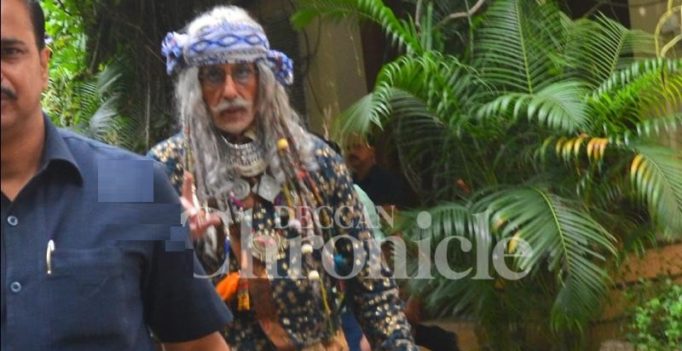 Snapped: Amitabh Bachchan dons an unusual avatar for his next project