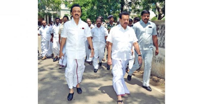 DMK walks out of Assembly