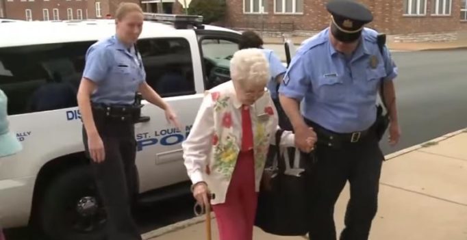 102-year-old woman gets arrested to fulfil bucket list wish