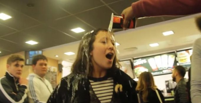 Video: McDonald’s customers pours drink over woman’s head over fat shaming