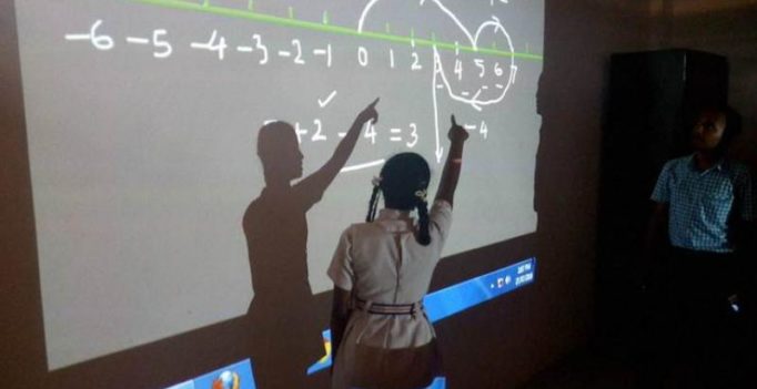 Students learn maths via Hindi video lectures in Naxal-hit Chattisgarh district