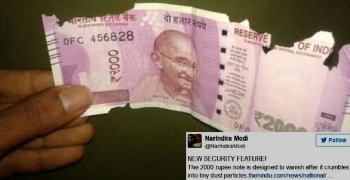 Post radioactive ink rumour, Kerala woman alleges Rs 2000 note crumbling