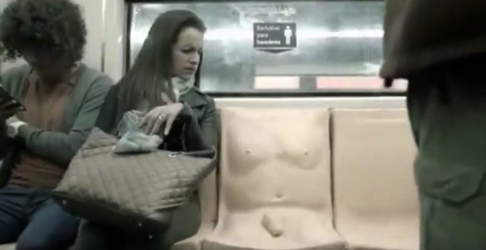 Mexico city metro installs men-only seats with ‘penis’