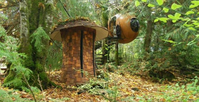 Hanging hotel in Canada lets people live in domes hanging in the wild