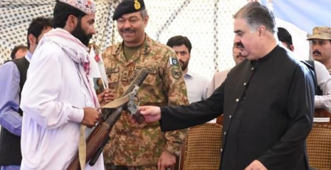 Around 500 Baloch rebel militants surrender, pledge allegiance to Pakistan