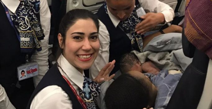 Turkish Airlines cabin crew helps deliver baby at a height of 42000 ft