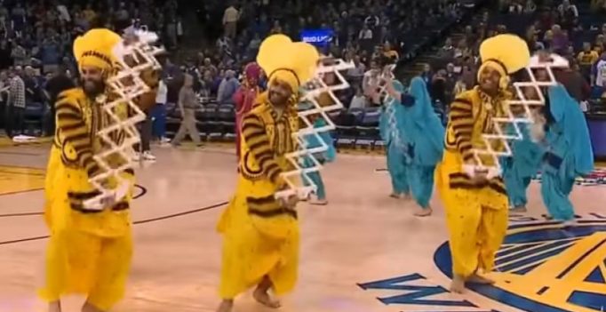Indo-American group dancing to bhangra during NBA match is going viral