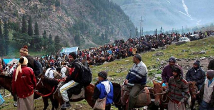 Annual yatra to Amarnath begins today from twin routes of Pahalgam, Baltal
