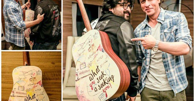 Shah Rukh Khan gifts Pritam a guitar to mark their ‘Safar’ in Jab Harry Met Sejal