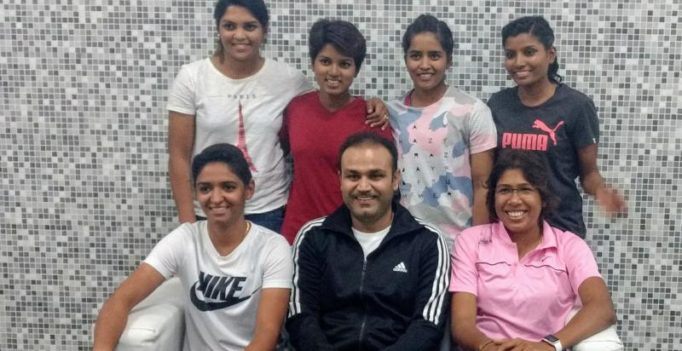 Virender Sehwag hosts India’s ICC Women’s World Cup stars; shares photo on Twitter