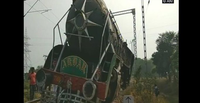 With no driver for 2 kms, heritage steam engine ‘Akbar’ derails in Haryana