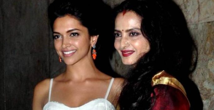 Absolutely beautiful! Rekha gifts Deepika a saree and people can’t stop gushing