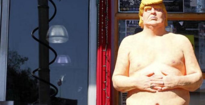 Naked statue of Donald Trump up for auction