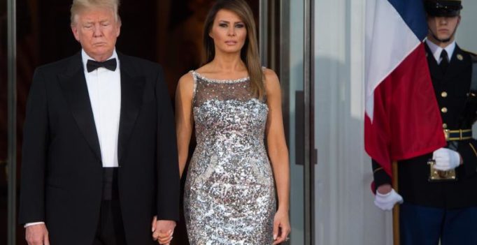 US First Lady Melania Trump dazzles at state dinner