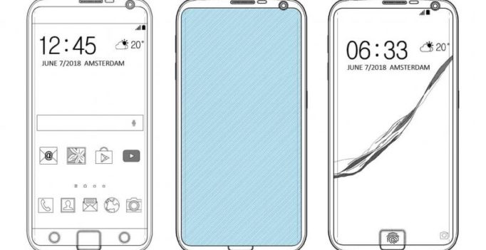 Samsung patent reveals fingerprint scanner embedded partially into the screen