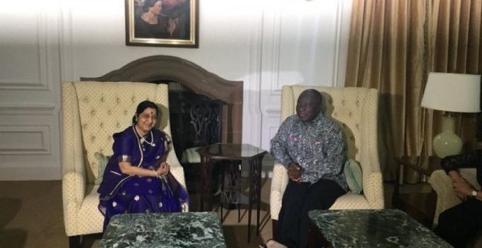 Sushma Swaraj discusses strengthening of bilateral ties with South African President
