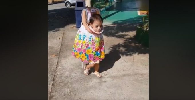 Must Watch: Headless 2-year-old girl goes trick or treating on Halloween